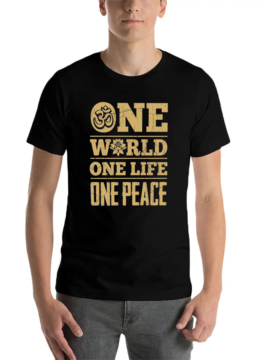 Hinduism World Life Peace Lotus Zen Cool Gift Unisex Casual T-Shirt – Clean Design For Daily Comfort