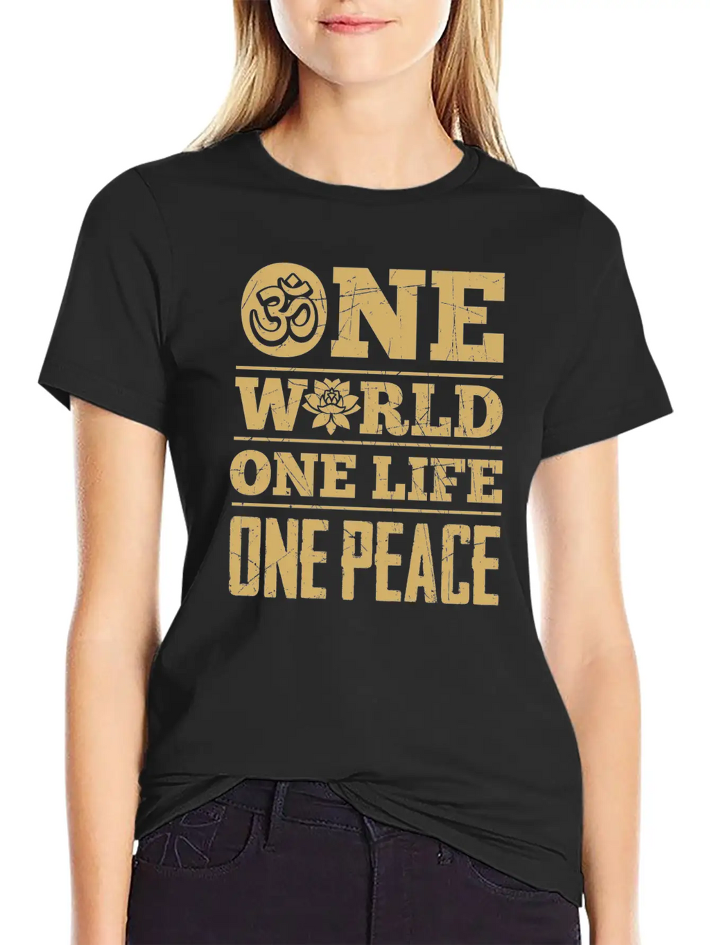 Hinduism World Life Peace Lotus Zen Cool Gift Unisex Casual T-Shirt – Clean Design For Daily Comfort