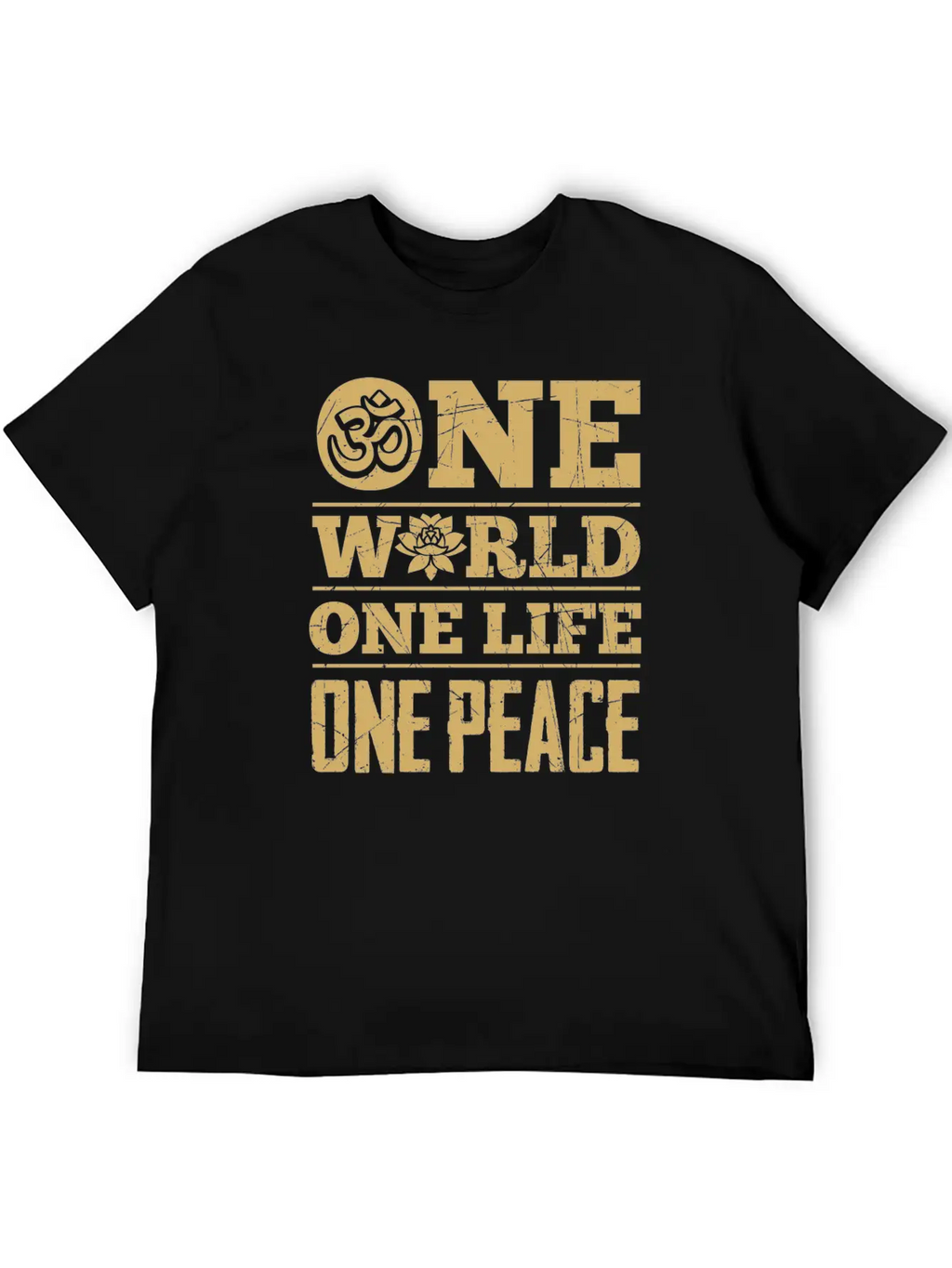 Hinduism World Life Peace Lotus Zen Cool Gift Unisex Casual T-Shirt – Clean Design For Daily Comfort