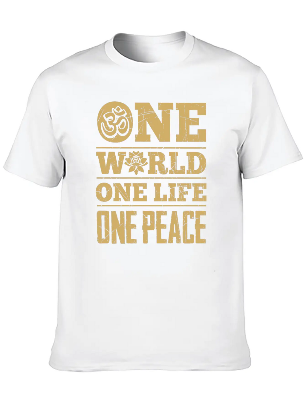 Hinduism World Life Peace Lotus Zen Cool Gift Unisex Casual T-Shirt – Clean Design For Daily Comfort