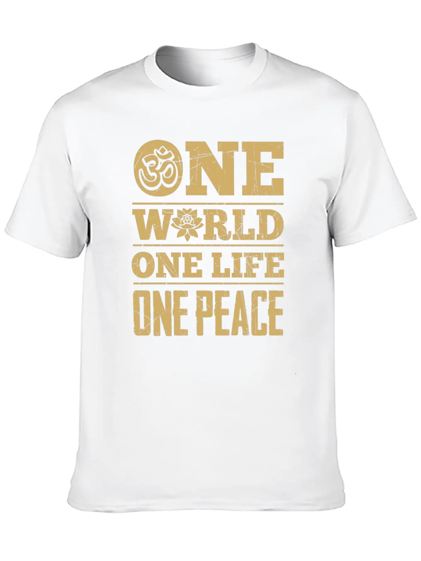Hinduism World Life Peace Lotus Zen Cool Gift Unisex Casual T-Shirt – Clean Design For Daily Comfort