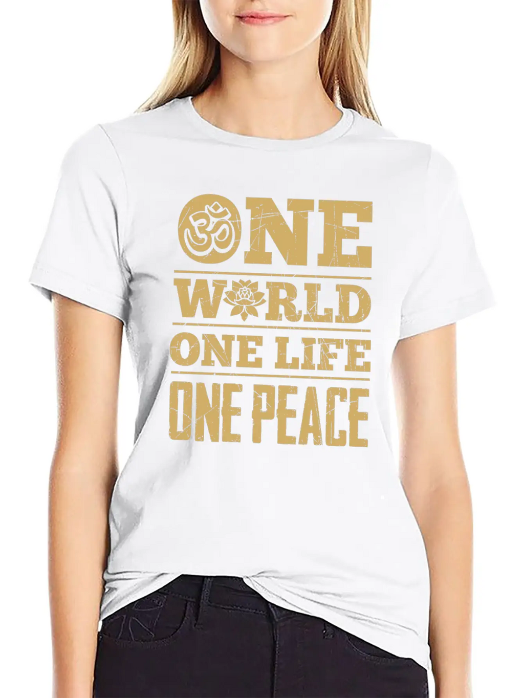 Hinduism World Life Peace Lotus Zen Cool Gift Unisex Casual T-Shirt – Clean Design For Daily Comfort