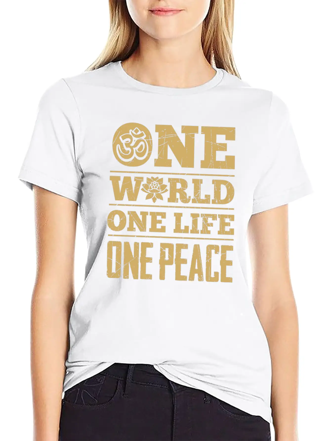 Hinduism World Life Peace Lotus Zen Cool Gift Unisex Casual T-Shirt – Clean Design For Daily Comfort