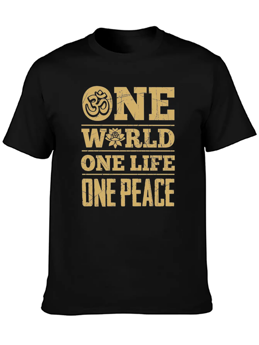 Hinduism World Life Peace Lotus Zen Cool Gift Unisex Casual T-Shirt – Clean Design For Daily Comfort