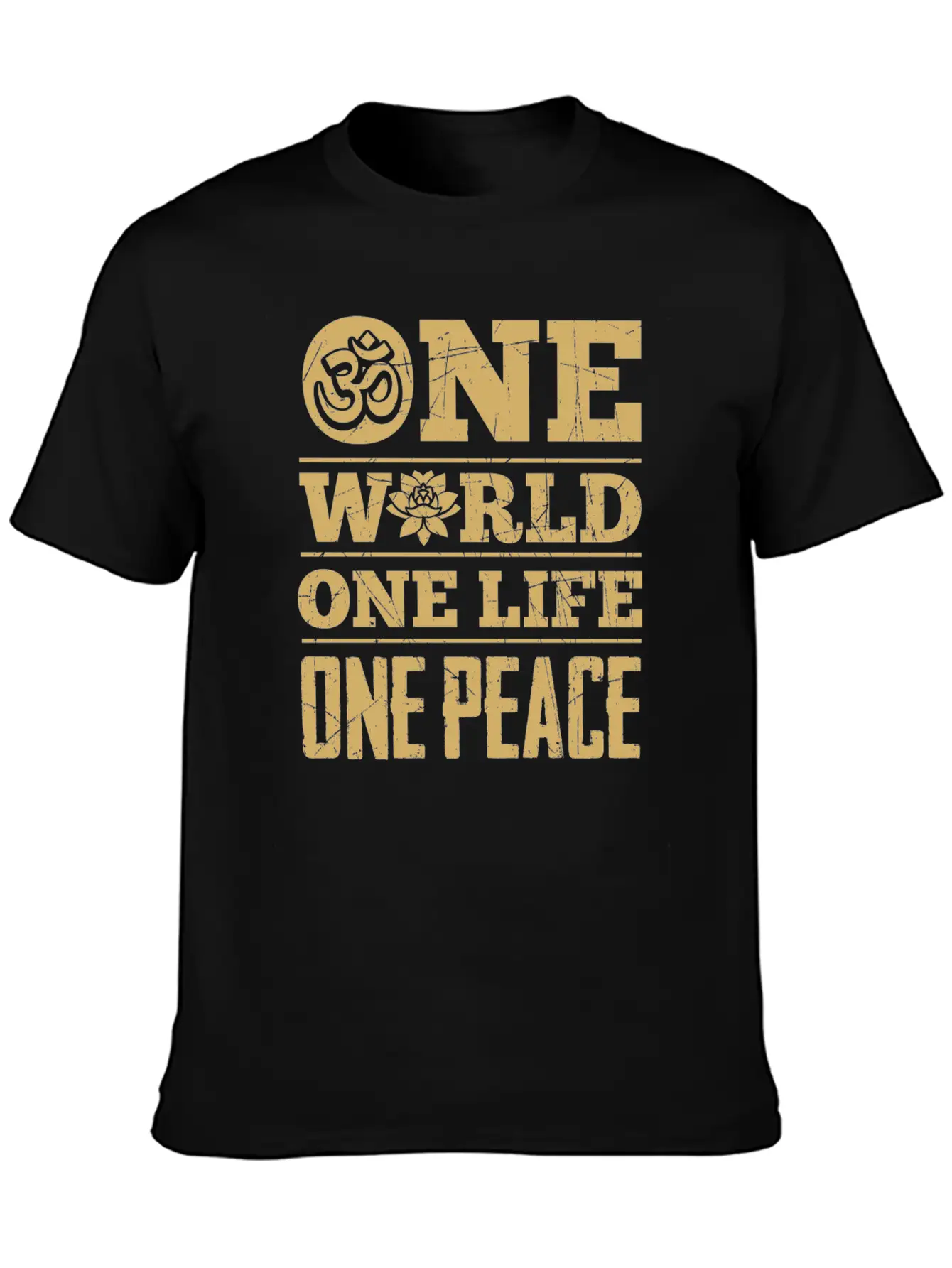 Hinduism World Life Peace Lotus Zen Cool Gift Unisex Casual T-Shirt – Clean Design For Daily Comfort