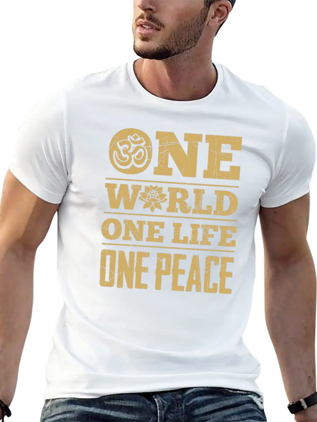Hinduism World Life Peace Lotus Zen Cool Gift Unisex Casual T-Shirt – Clean Design For Daily Comfort