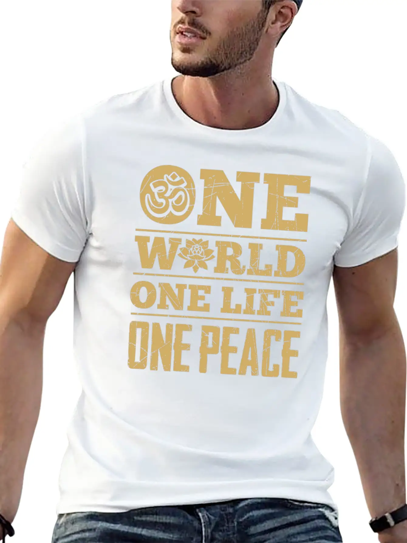 Hinduism World Life Peace Lotus Zen Cool Gift Unisex Casual T-Shirt – Clean Design For Daily Comfort