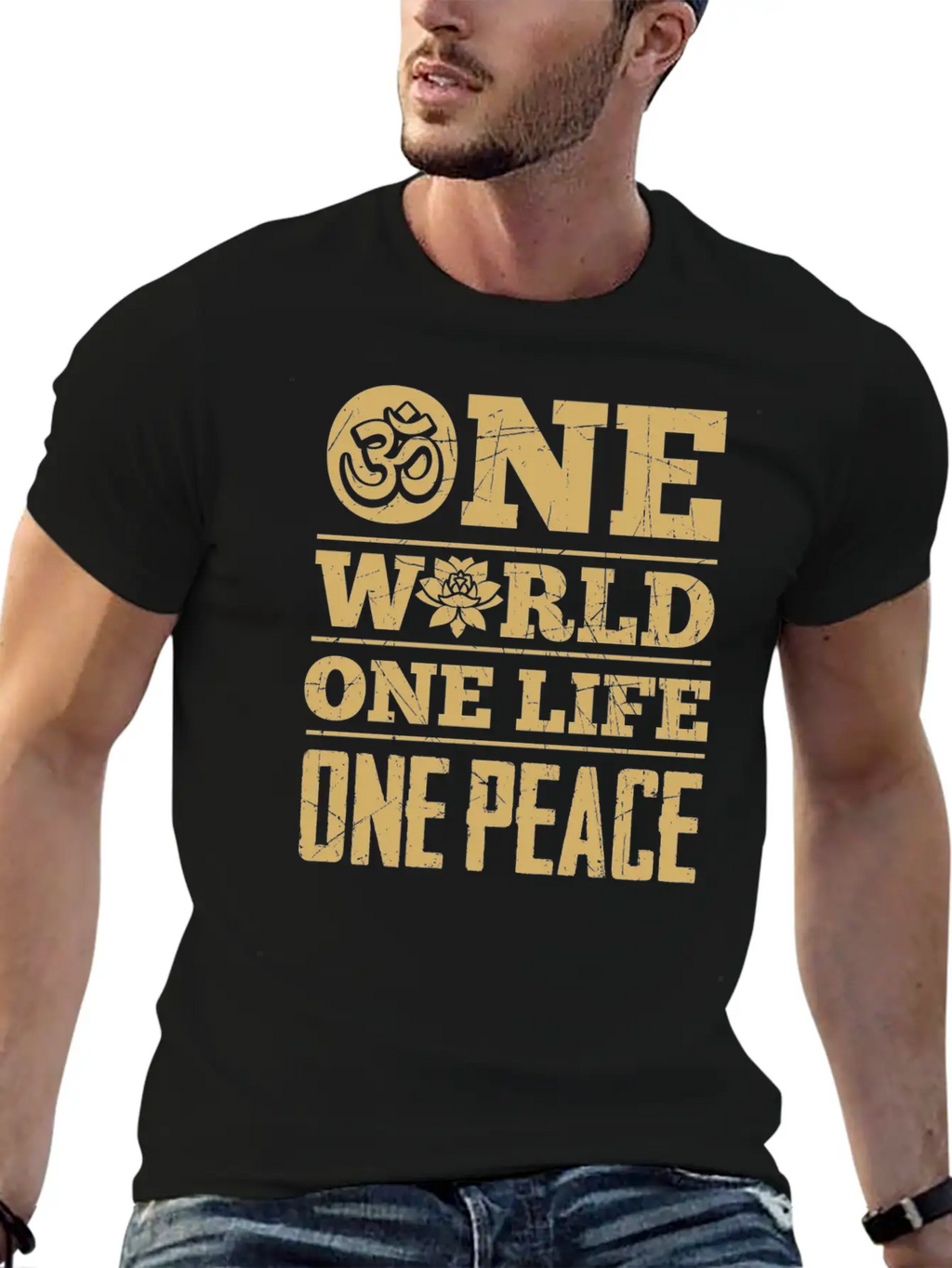 Hinduism World Life Peace Lotus Zen Cool Gift Unisex Casual T-Shirt – Clean Design For Daily Comfort