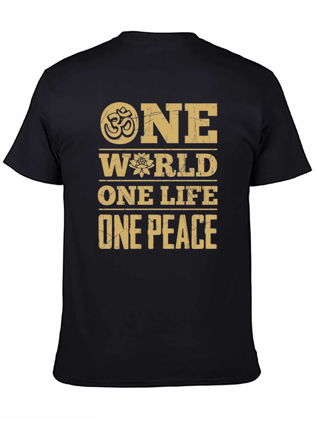 Hinduism World Life Peace Lotus Zen Cool Gift Unisex Casual T-Shirt – Clean Design For Daily Comfort