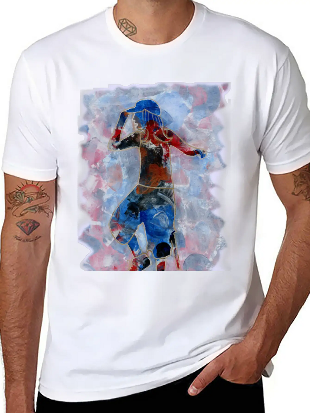 Hip Hop Dancer Unisex Casual T-Shirt – Clean Design For Daily Comfort
