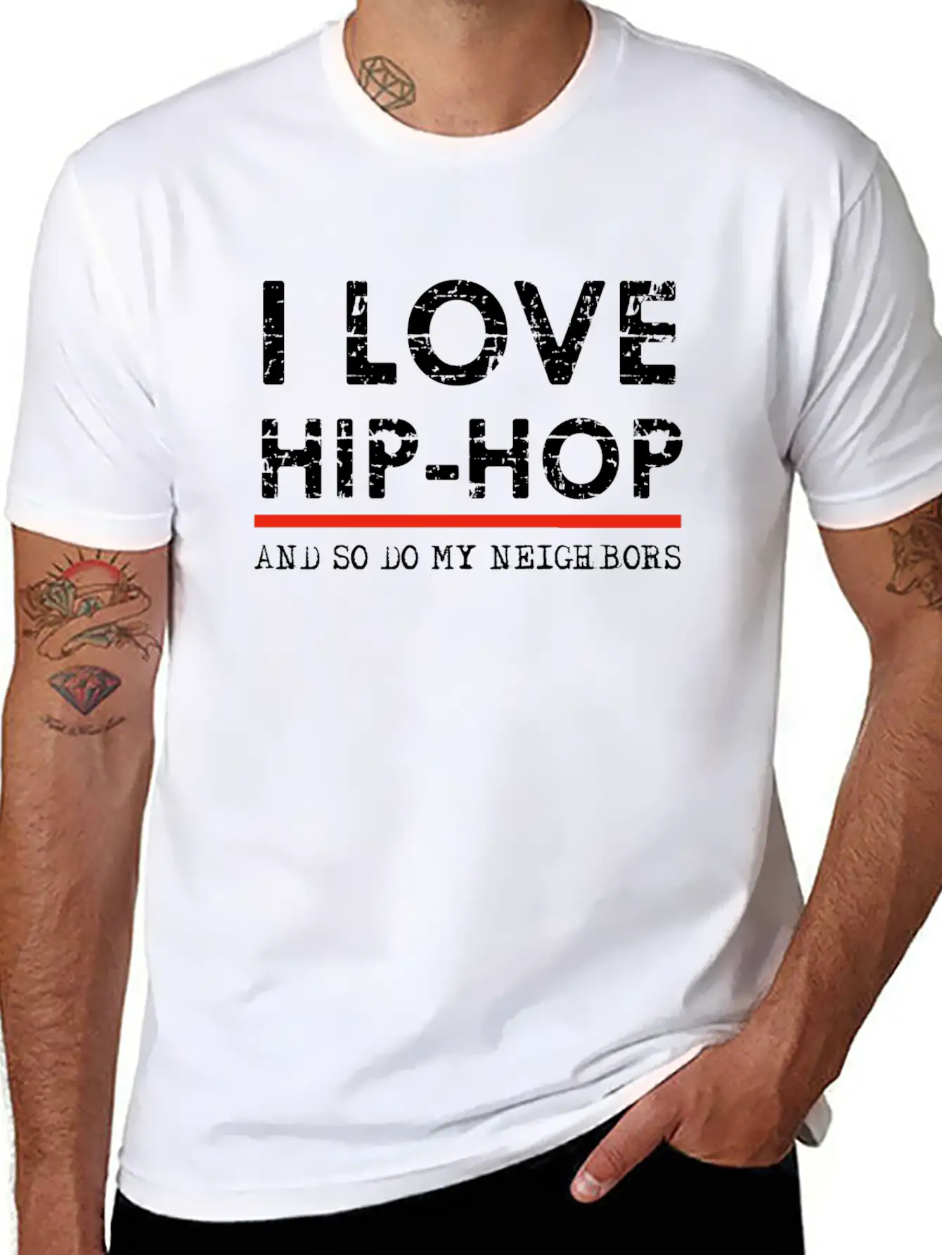 Hip Hop Designs Unisex Casual T-Shirt – Clean Design For Daily Comfort