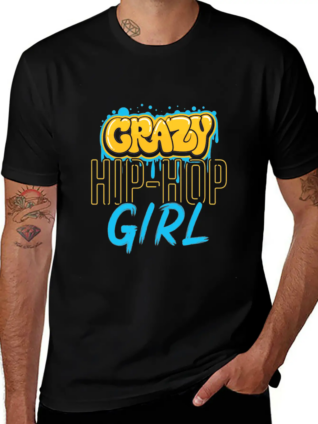 Hip Hop Girls Casual Graphic T-Shirt – Simple And Comfortable Daily Wear
