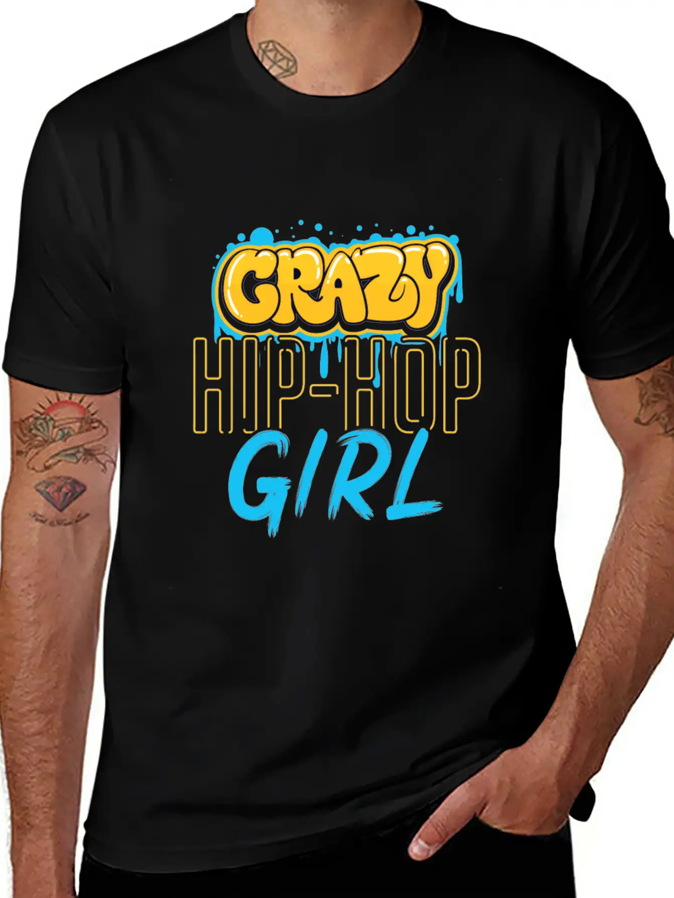 Hip Hop Girls Casual Graphic T-Shirt – Simple And Comfortable Daily Wear