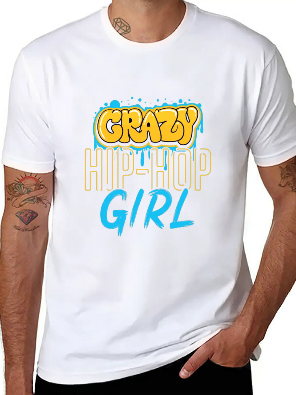 Hip Hop Girls Casual Graphic T-Shirt – Simple And Comfortable Daily Wear