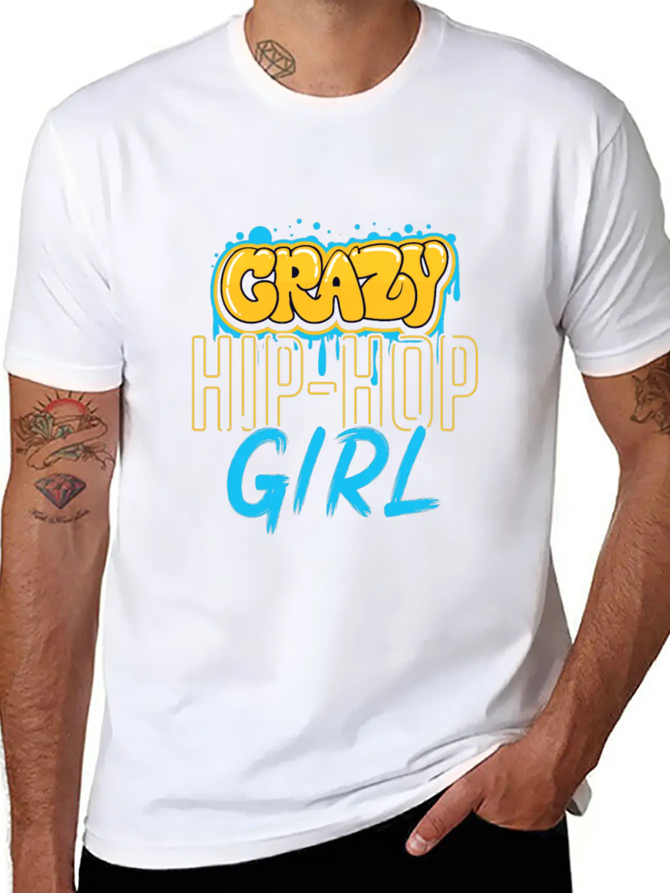 Hip Hop Girls Casual Graphic T-Shirt – Simple And Comfortable Daily Wear