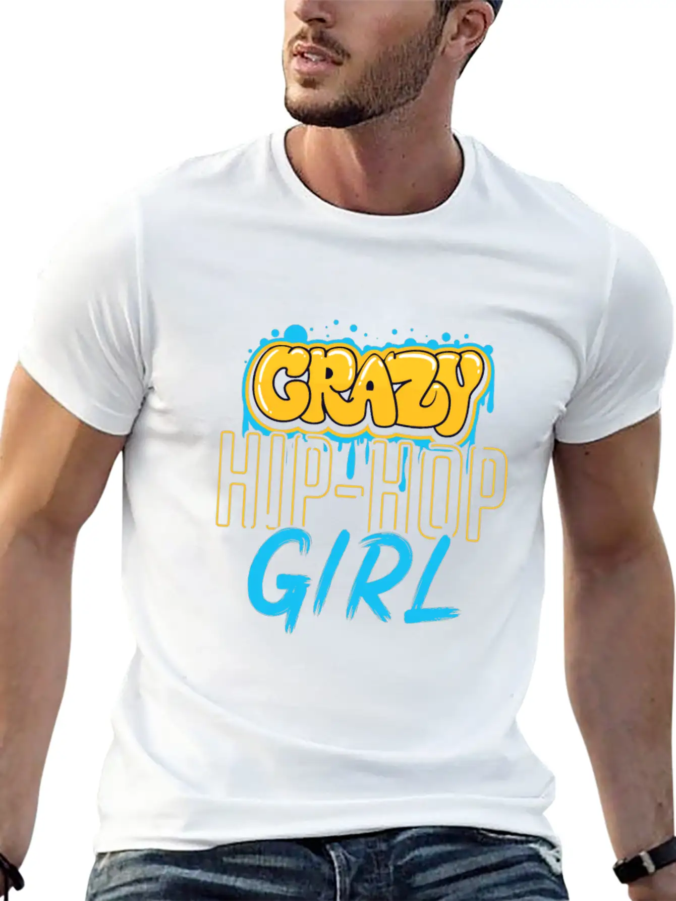 Hip Hop Girls Casual Graphic T-Shirt – Simple And Comfortable Daily Wear