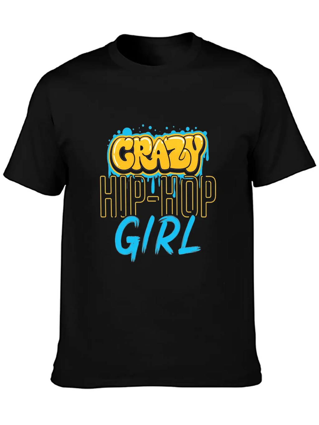 Hip Hop Girls Casual Graphic T-Shirt – Simple And Comfortable Daily Wear