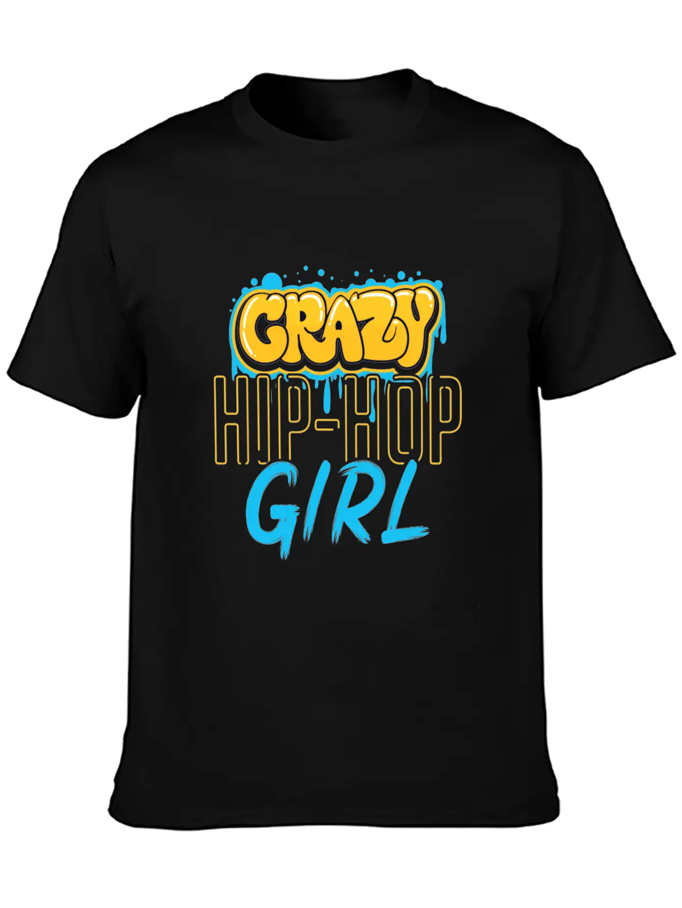 Hip Hop Girls Casual Graphic T-Shirt – Simple And Comfortable Daily Wear