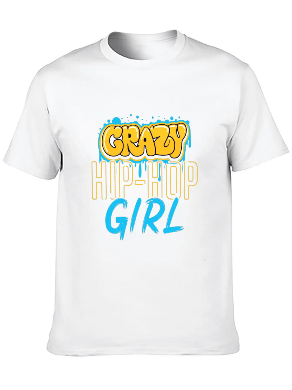 Hip Hop Girls Casual Graphic T-Shirt – Simple And Comfortable Daily Wear