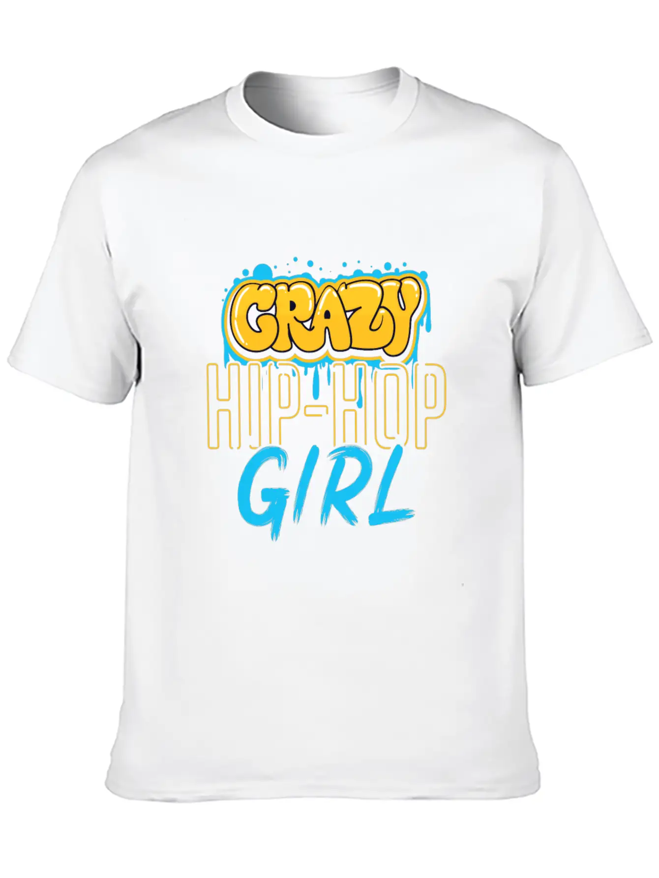 Hip Hop Girls Casual Graphic T-Shirt – Simple And Comfortable Daily Wear