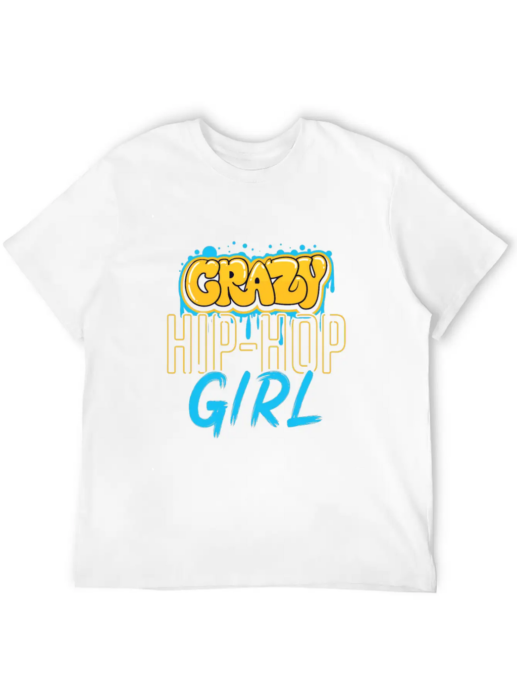 Hip Hop Girls Casual Graphic T-Shirt – Simple And Comfortable Daily Wear