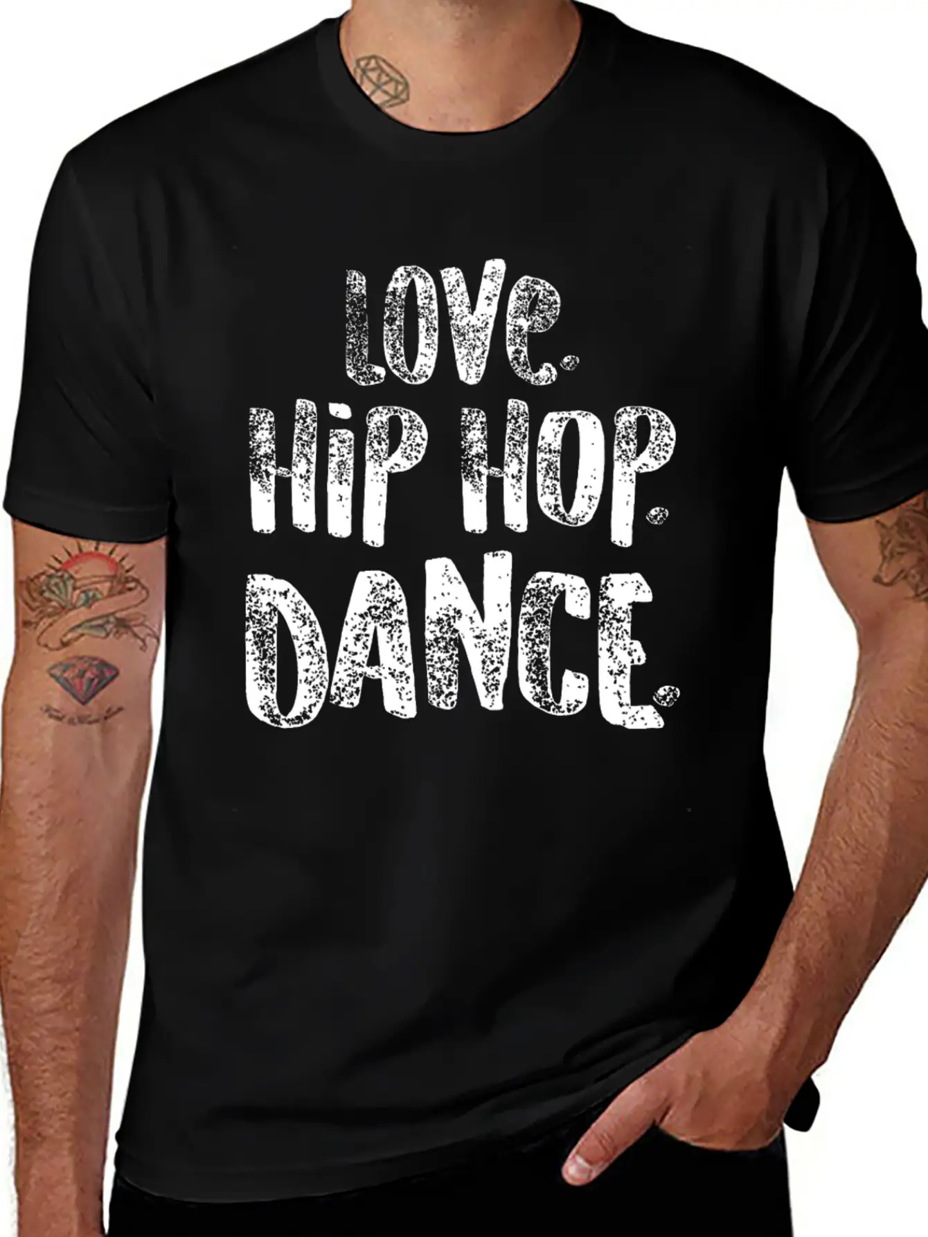 Hip Hop Love Dance White Dancers Gift Light Unisex Casual T-Shirt – Clean Design For Daily Comfort