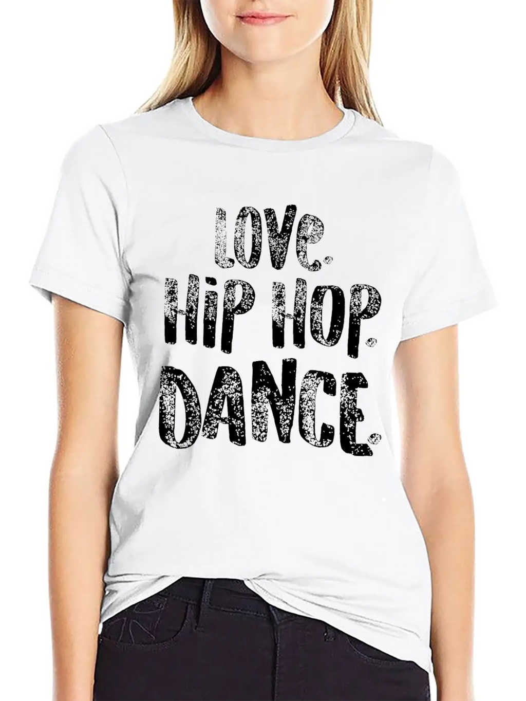 Hip Hop Love Dance White Dancers Gift Light Unisex Casual T-Shirt – Clean Design For Daily Comfort