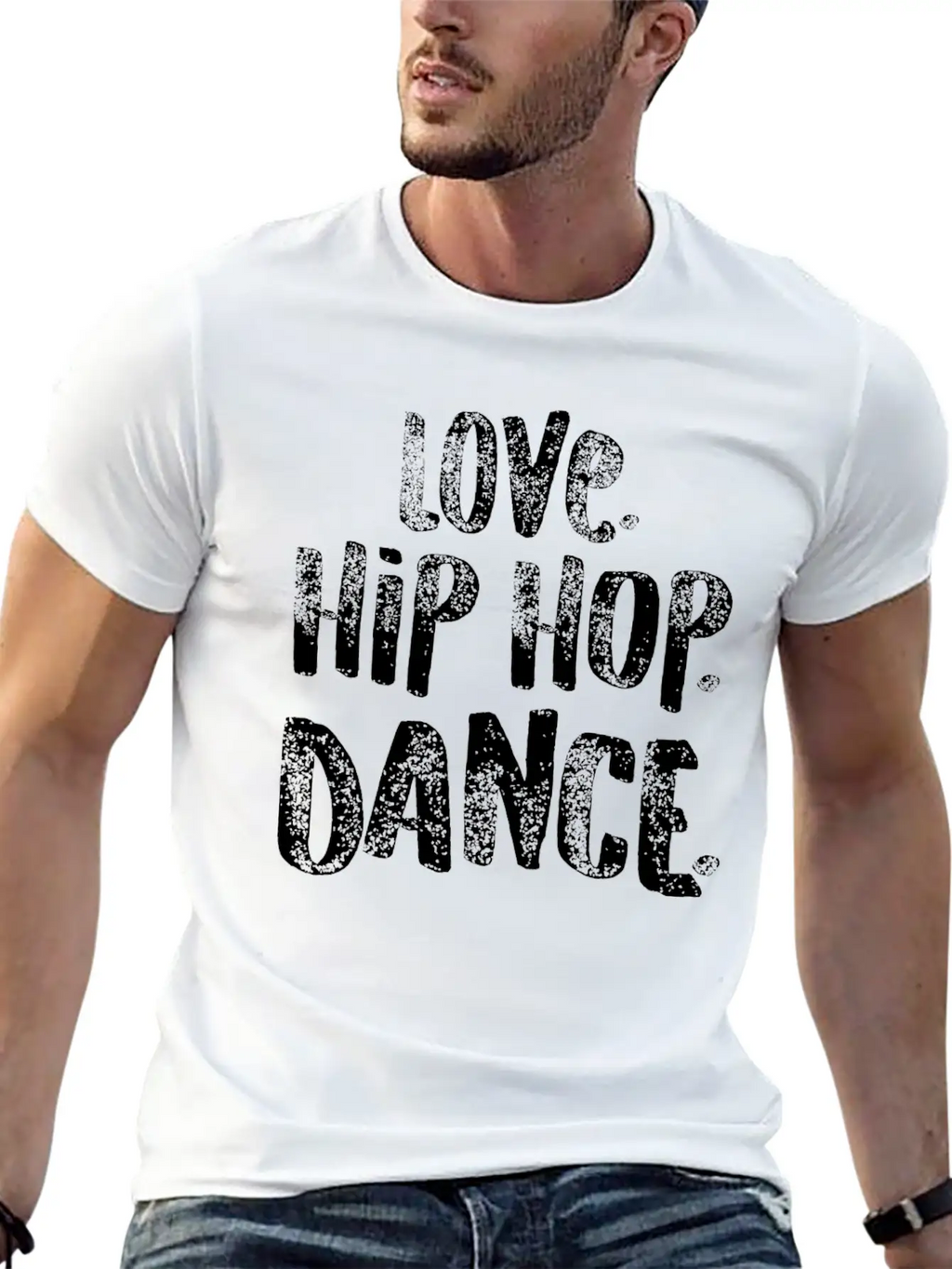 Hip Hop Love Dance White Dancers Gift Light Unisex Casual T-Shirt – Clean Design For Daily Comfort