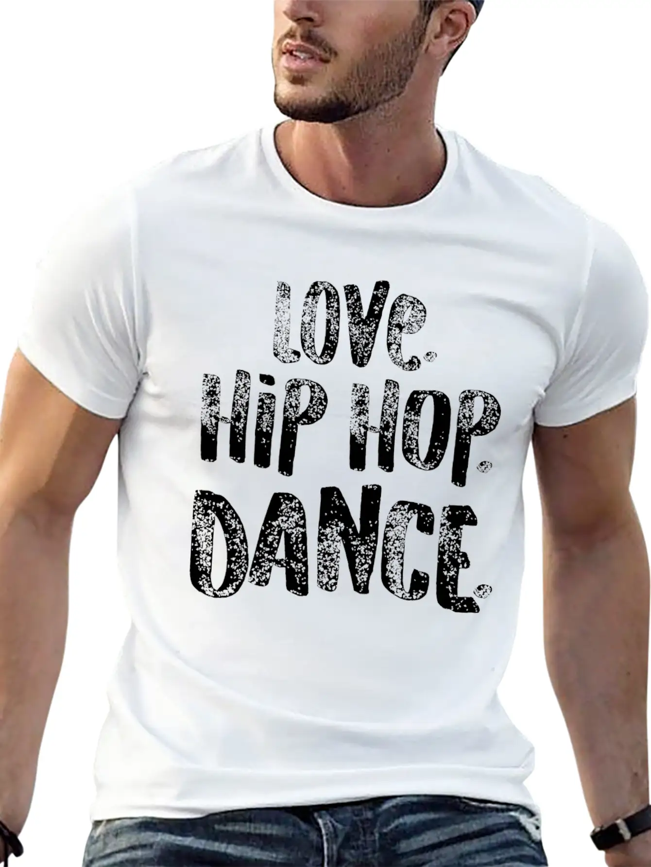 Hip Hop Love Dance White Dancers Gift Light Unisex Casual T-Shirt – Clean Design For Daily Comfort