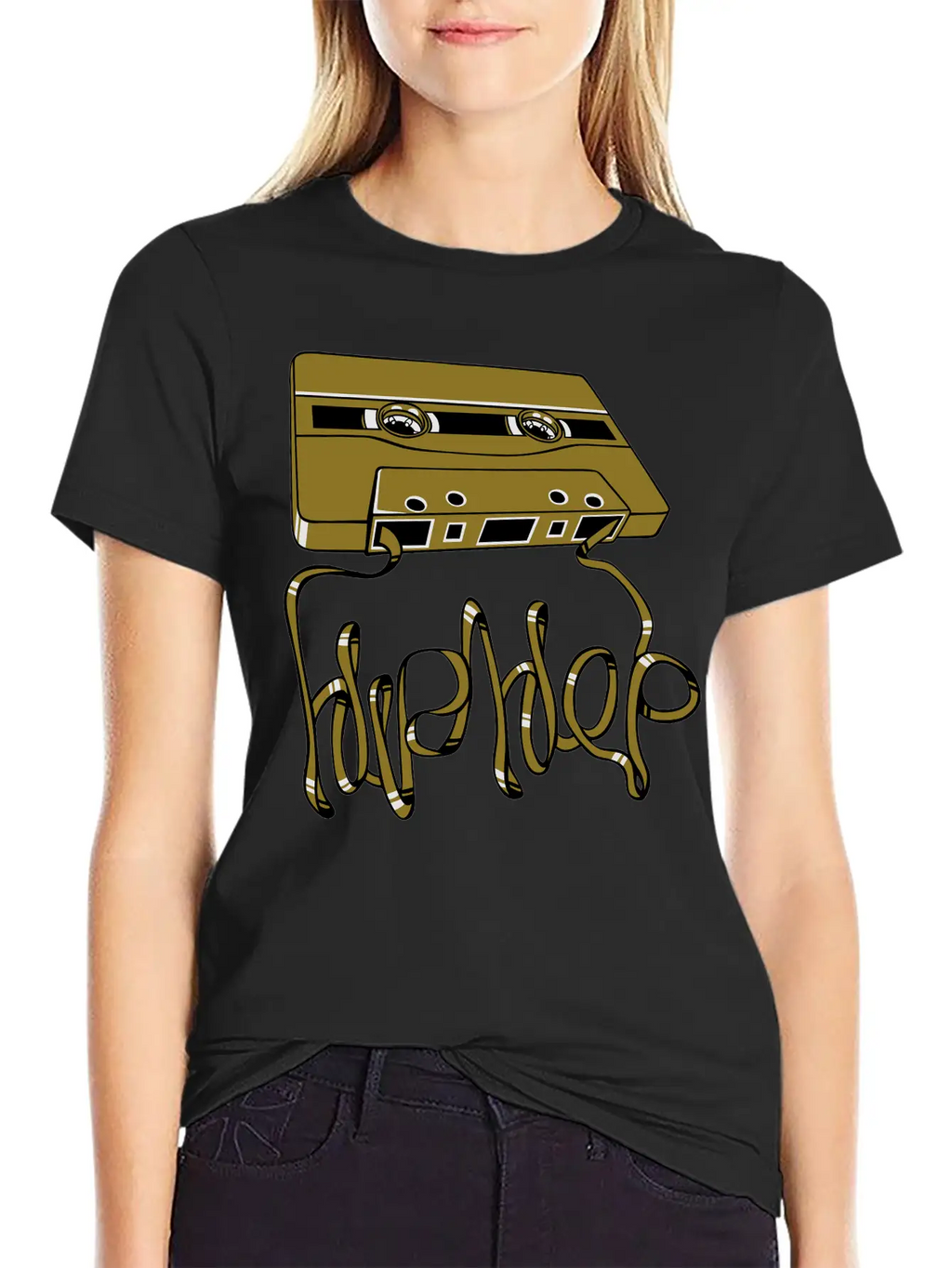 Hip Hop Tape Flex Unisex Short Sleeve Soft Cotton T-Shirt – Casual Everyday Wear