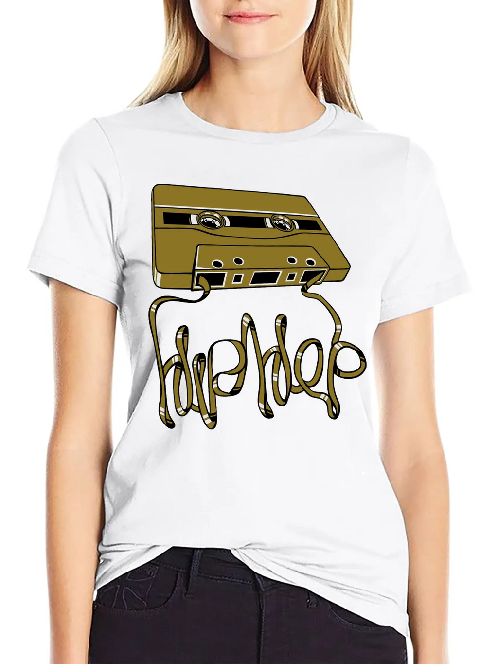 Hip Hop Tape Flex Unisex Short Sleeve Soft Cotton T-Shirt – Casual Everyday Wear