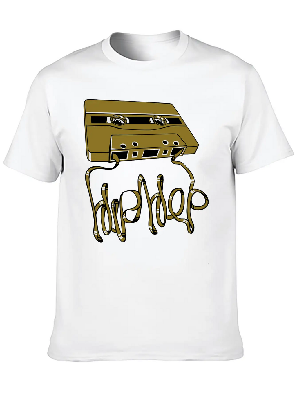 Hip Hop Tape Flex Unisex Short Sleeve Soft Cotton T-Shirt – Casual Everyday Wear