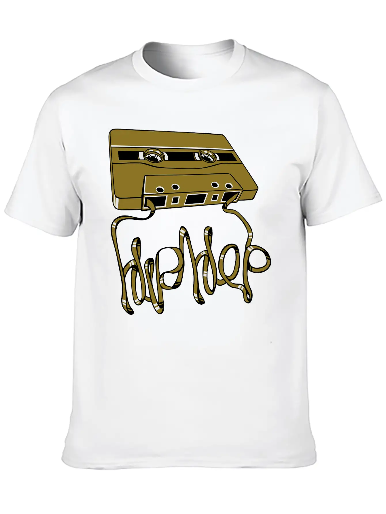 Hip Hop Tape Flex Unisex Short Sleeve Soft Cotton T-Shirt – Casual Everyday Wear