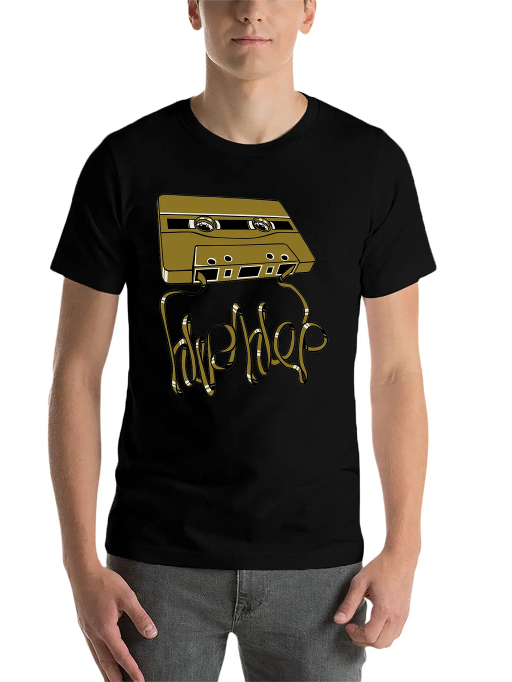 Hip Hop Tape Flex Unisex Short Sleeve Soft Cotton T-Shirt – Casual Everyday Wear