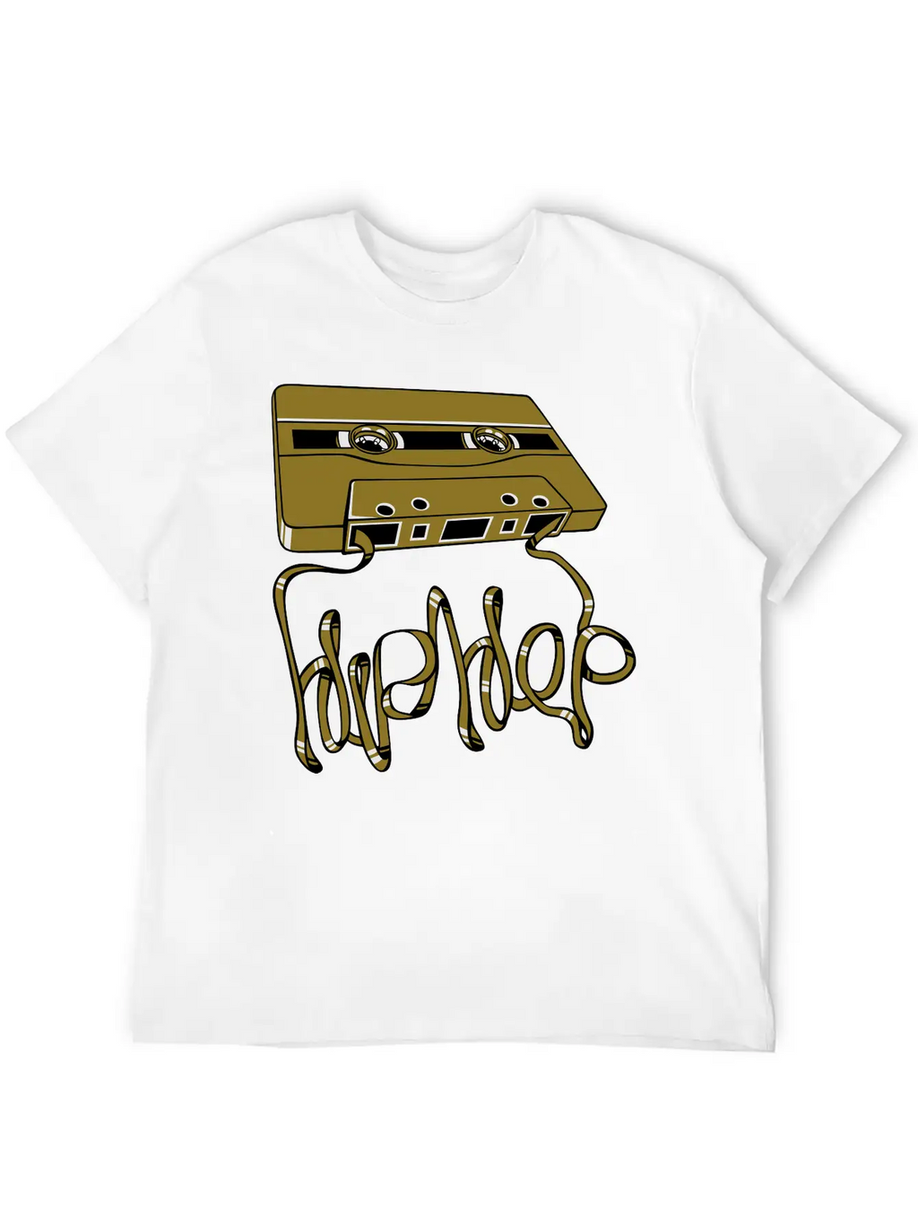 Hip Hop Tape Flex Unisex Short Sleeve Soft Cotton T-Shirt – Casual Everyday Wear