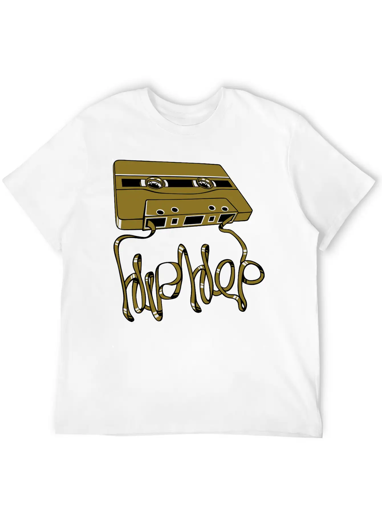 Hip Hop Tape Flex Unisex Short Sleeve Soft Cotton T-Shirt – Casual Everyday Wear