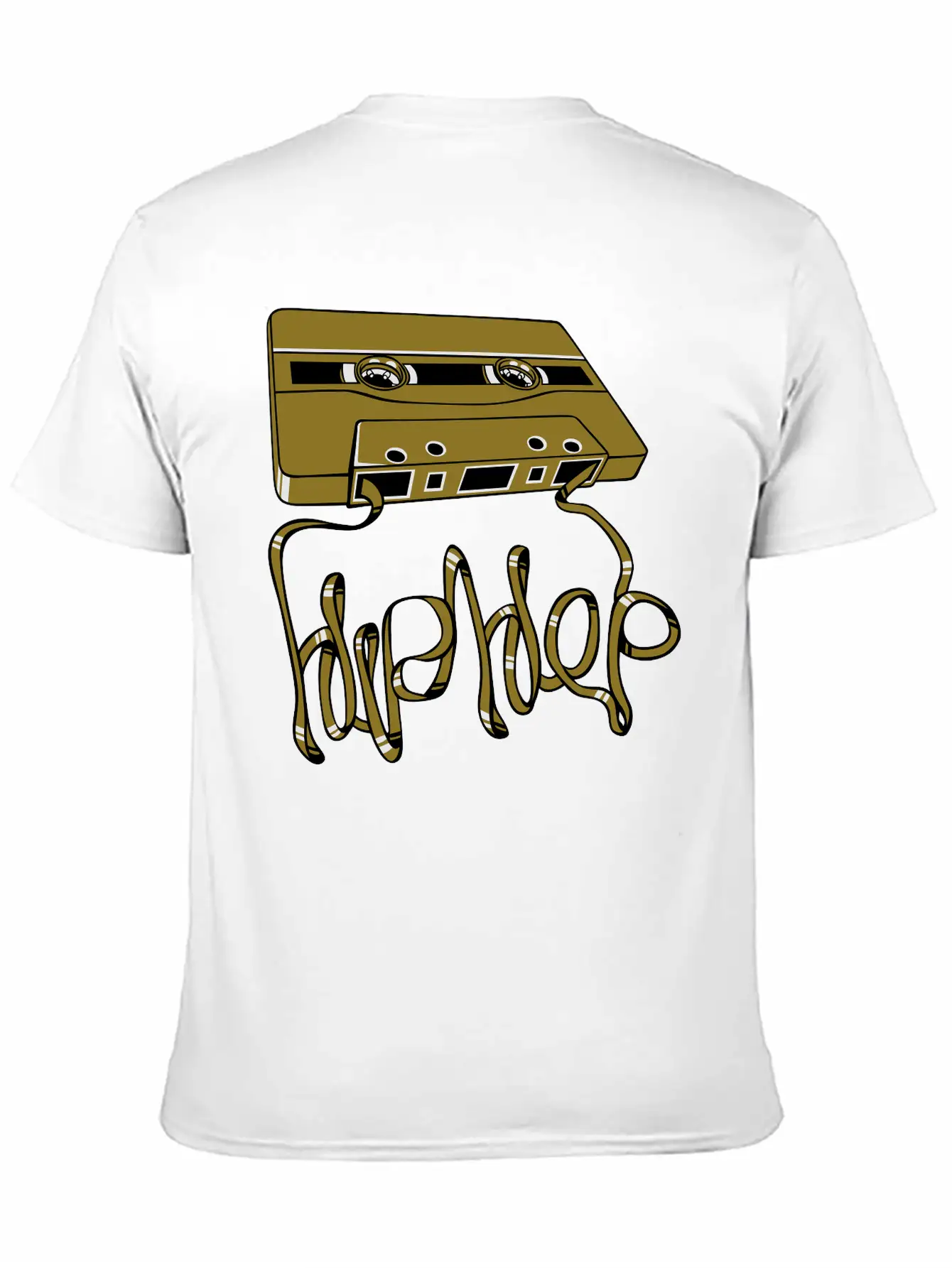 Hip Hop Tape Flex Unisex Short Sleeve Soft Cotton T-Shirt – Casual Everyday Wear