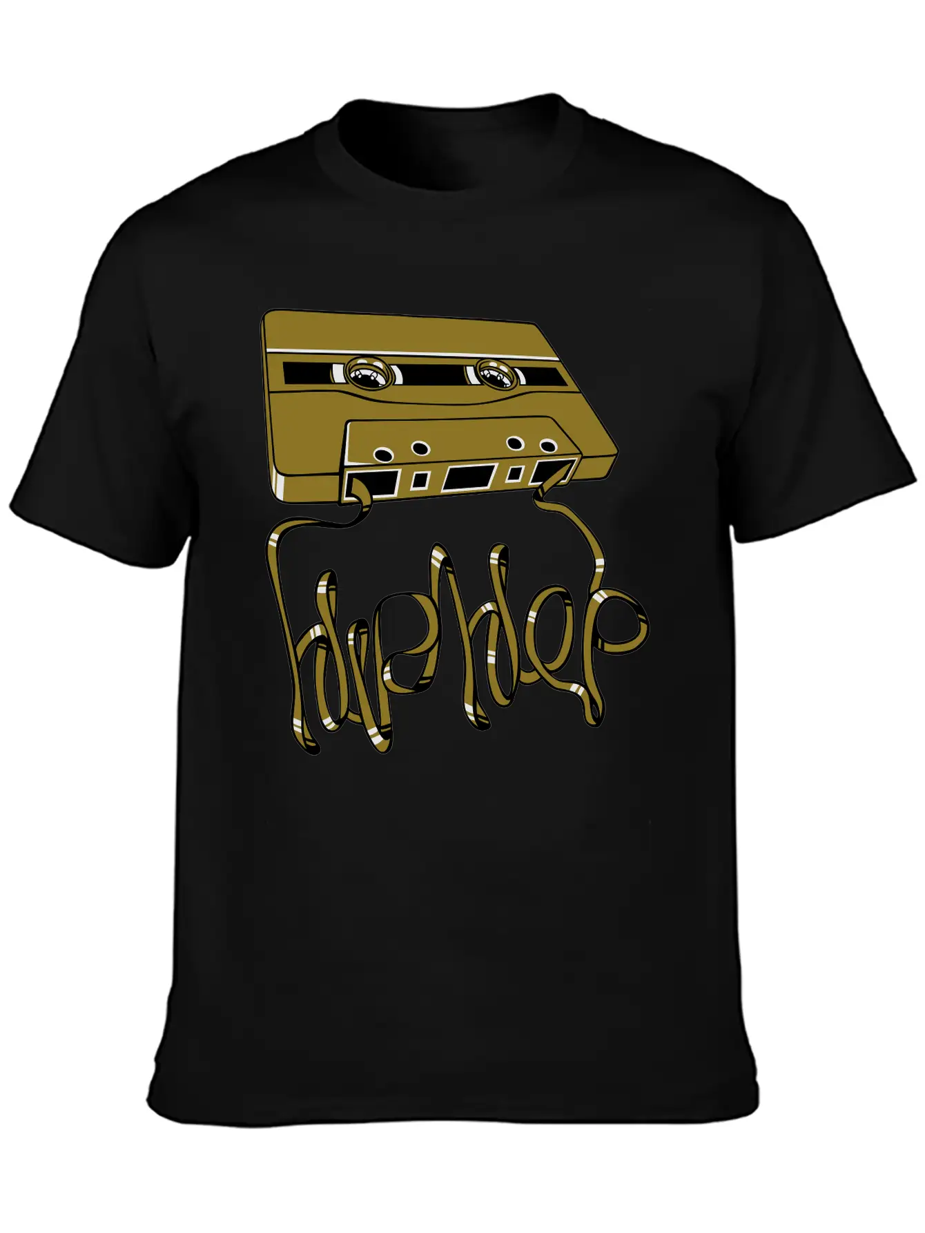 Hip Hop Tape Flex Unisex Short Sleeve Soft Cotton T-Shirt – Casual Everyday Wear