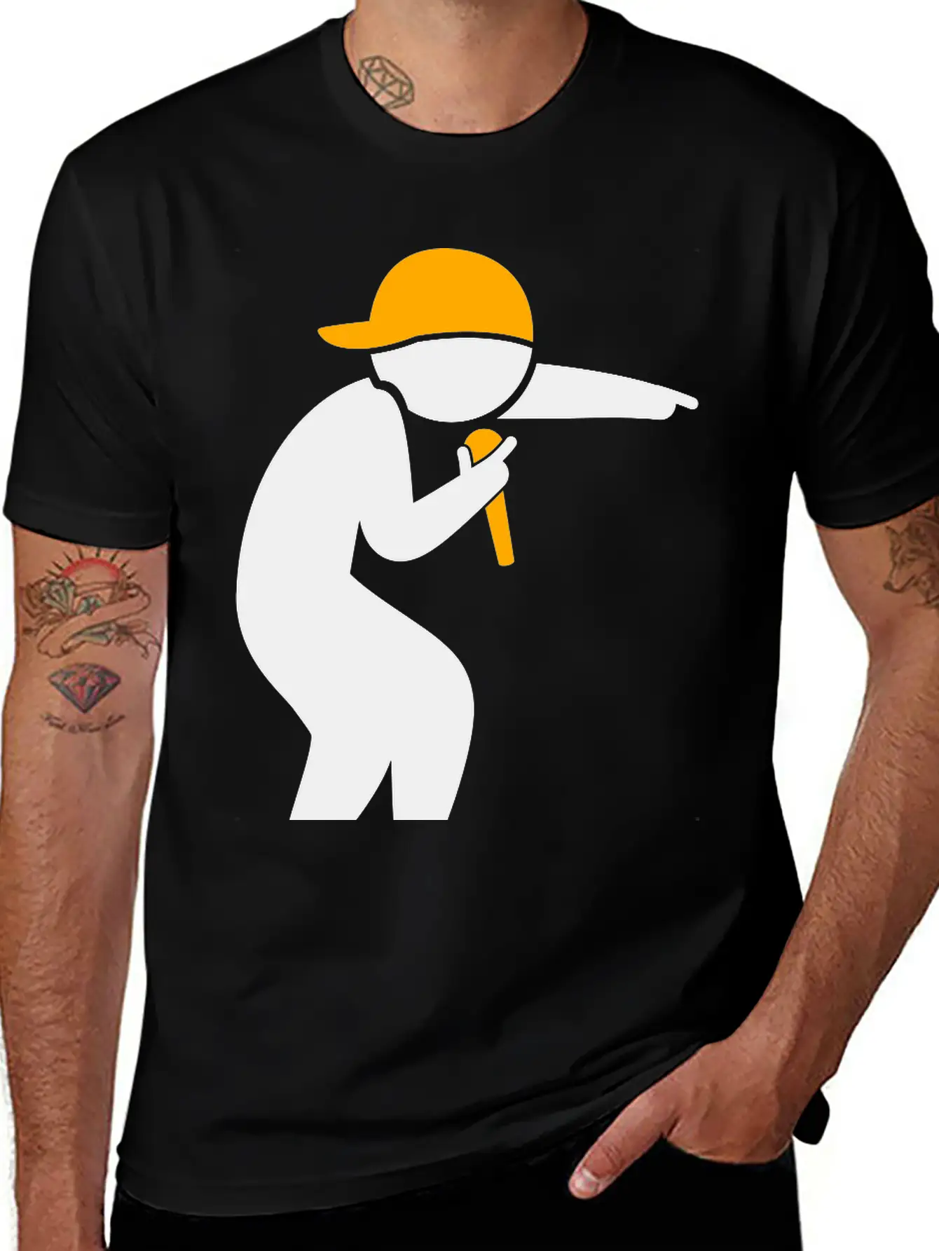 Hiphop Rapper Unisex Casual T-Shirt – Clean Design For Daily Comfort