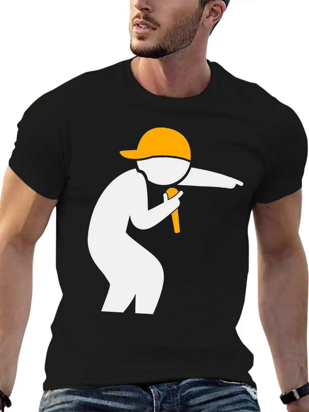 Hiphop Rapper Unisex Casual T-Shirt – Clean Design For Daily Comfort