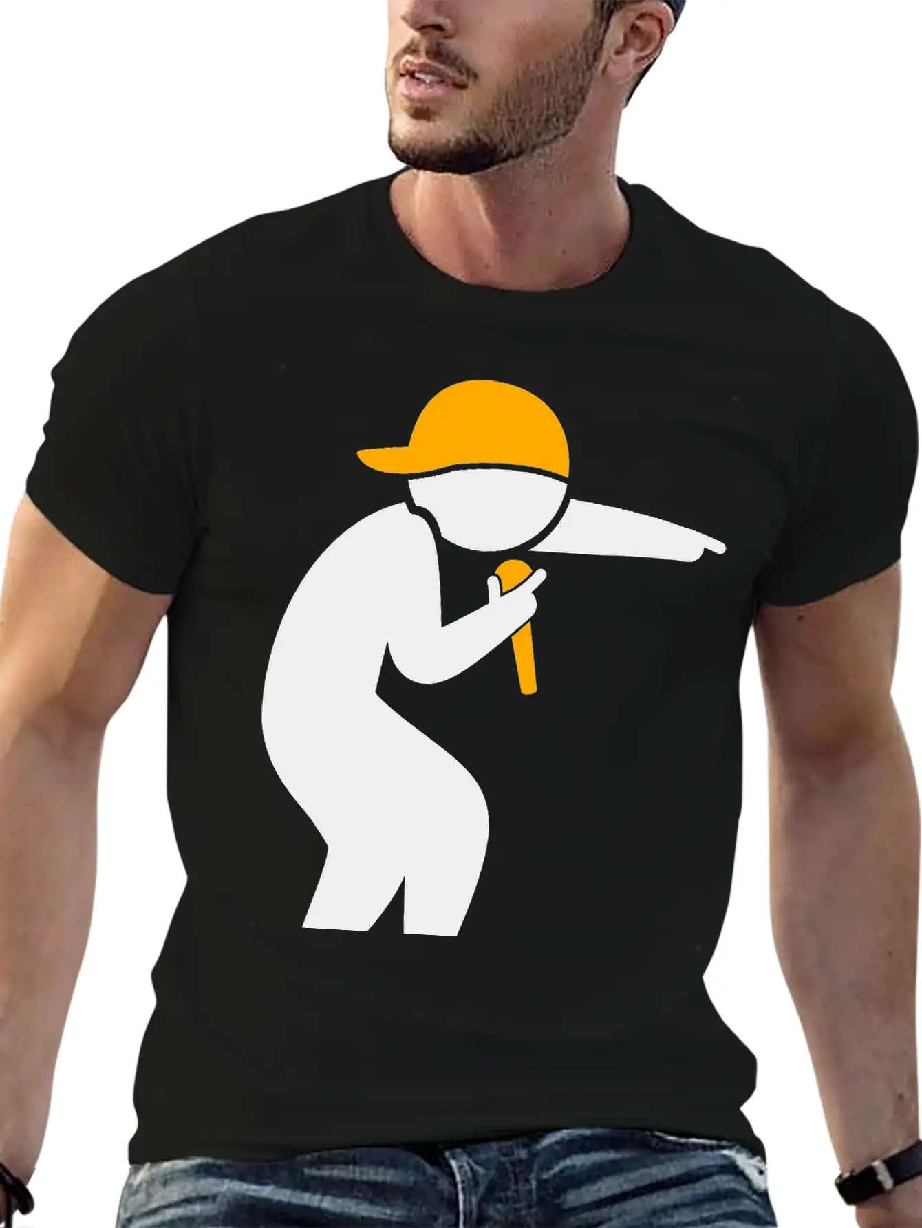 Hiphop Rapper Unisex Casual T-Shirt – Clean Design For Daily Comfort
