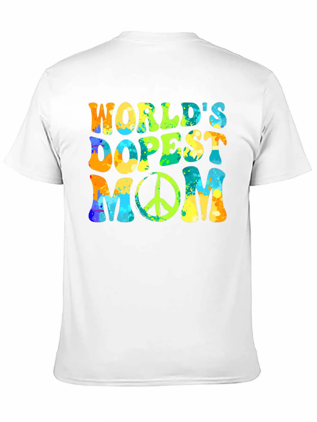 Hippie Mom Tie Dye Peace Breathable Soft Cotton T-Shirt – Timeless Casual Look