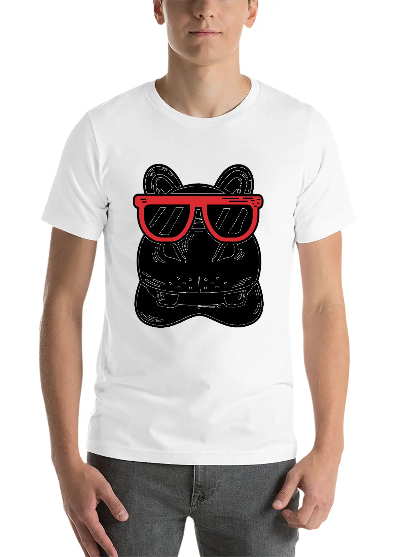Hippo With Sunglasses Cool Person Gift Unisex Casual T-Shirt – Clean Design For Daily Comfort