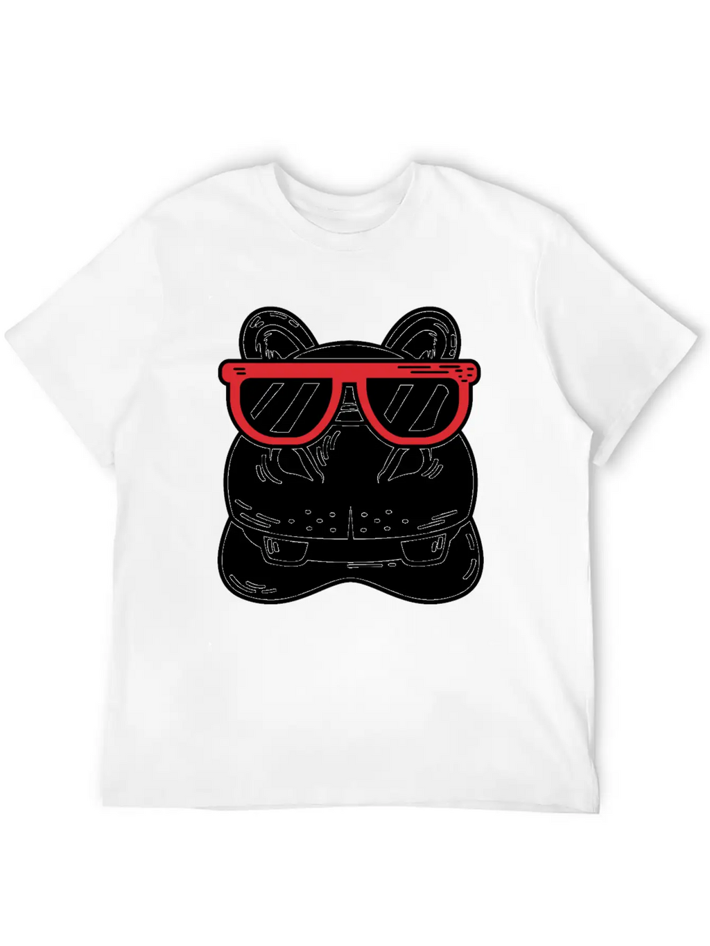 Hippo With Sunglasses Cool Person Gift Unisex Casual T-Shirt – Clean Design For Daily Comfort