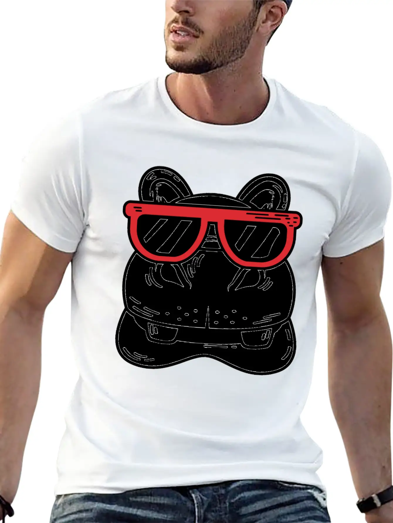 Hippo With Sunglasses Cool Person Gift Unisex Casual T-Shirt – Clean Design For Daily Comfort