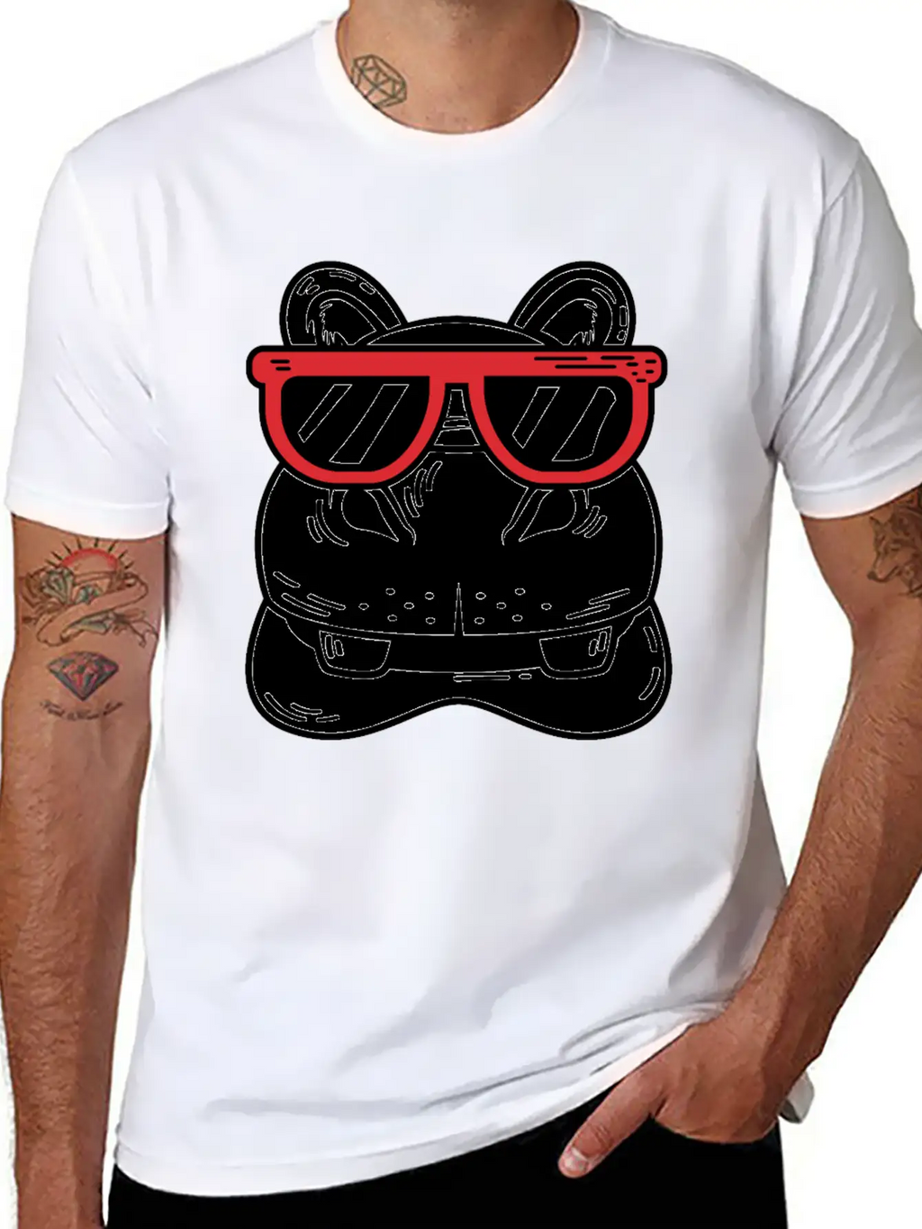 Hippo With Sunglasses Cool Person Gift Unisex Casual T-Shirt – Clean Design For Daily Comfort