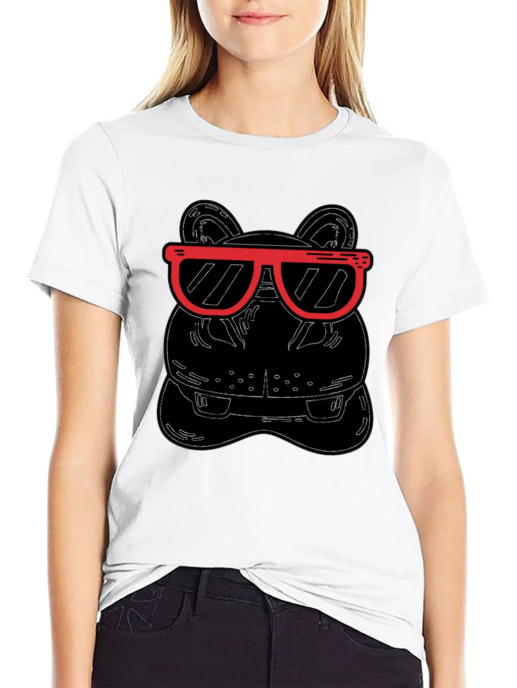 Hippo With Sunglasses Cool Person Gift Unisex Casual T-Shirt – Clean Design For Daily Comfort