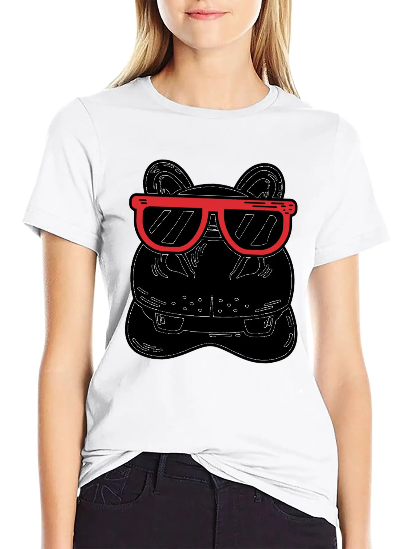 Hippo With Sunglasses Cool Person Gift Unisex Casual T-Shirt – Clean Design For Daily Comfort