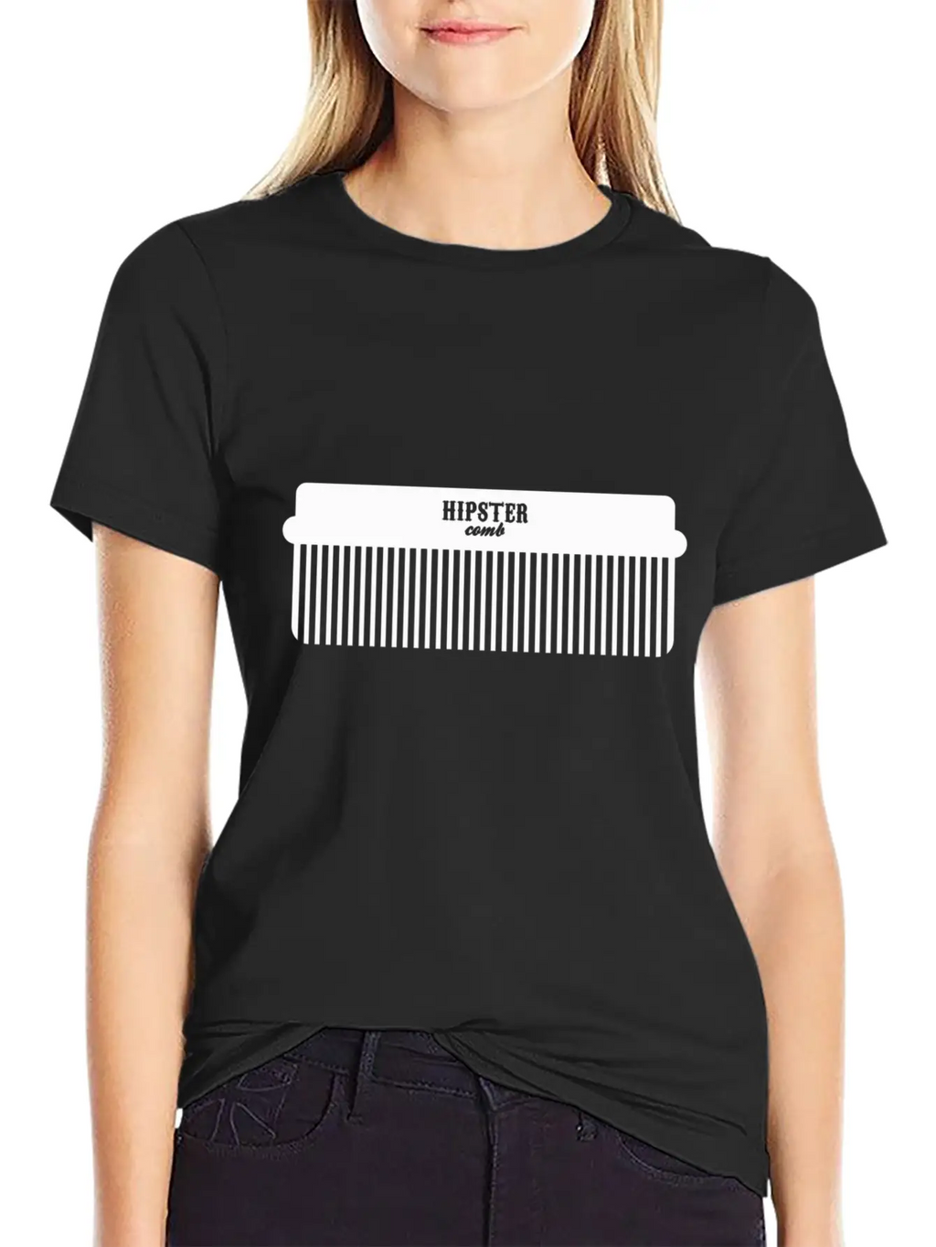 Hipster Comb Casual Graphic T-Shirt – Simple And Comfortable Daily Wear