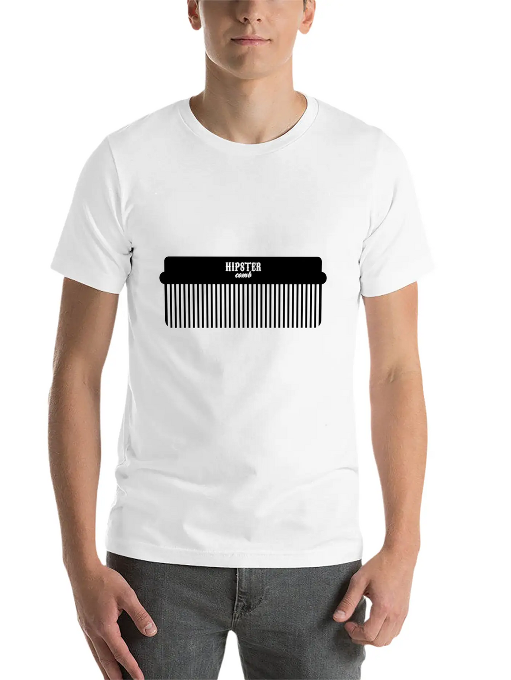 Hipster Comb Casual Graphic T-Shirt – Simple And Comfortable Daily Wear